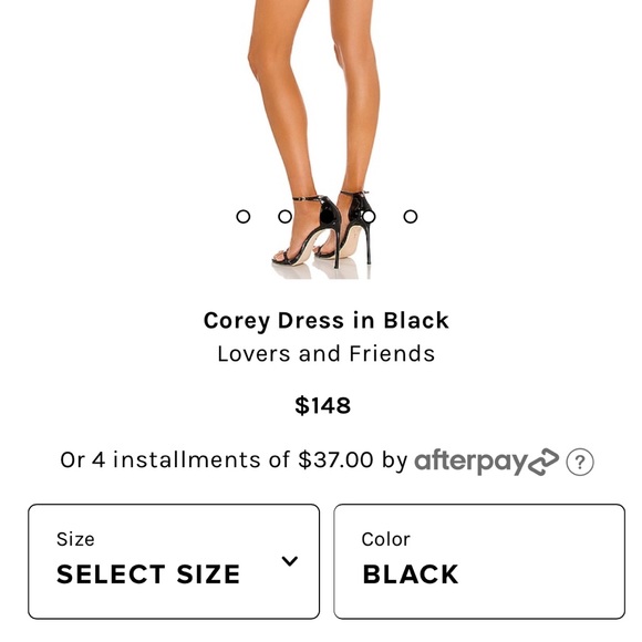 Lovers + Friends Black Cross-Neck Keyhole Mini Dress - Picture 5 of 5